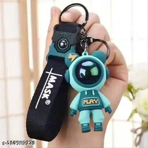 Cute Cartoon 3D Silicone High -Quality PVC Material Keychain, Suitable for Boys and Girls - Pack of 1.