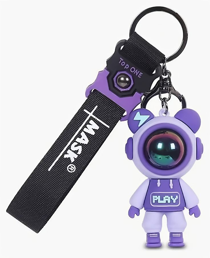 Cute Cartoon 3D Silicone High -Quality PVC Material Keychain, Suitable for Boys and Girls - Pack of 1.