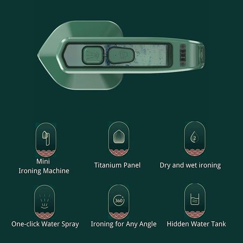 Mini Portable Steam Iron for Clothes | Compact Travel Ironing Device | Quick Use Dry & Steam Function | Lightweight Clothes Refreshing Tool for Home, Office & Travel
