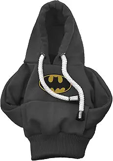 woopme Cotton Car Gear Shift Hoodie | Shifter Funny Sweater Superhero Theme for Gearshift | Protector Decoration Accessories Knob (Black)