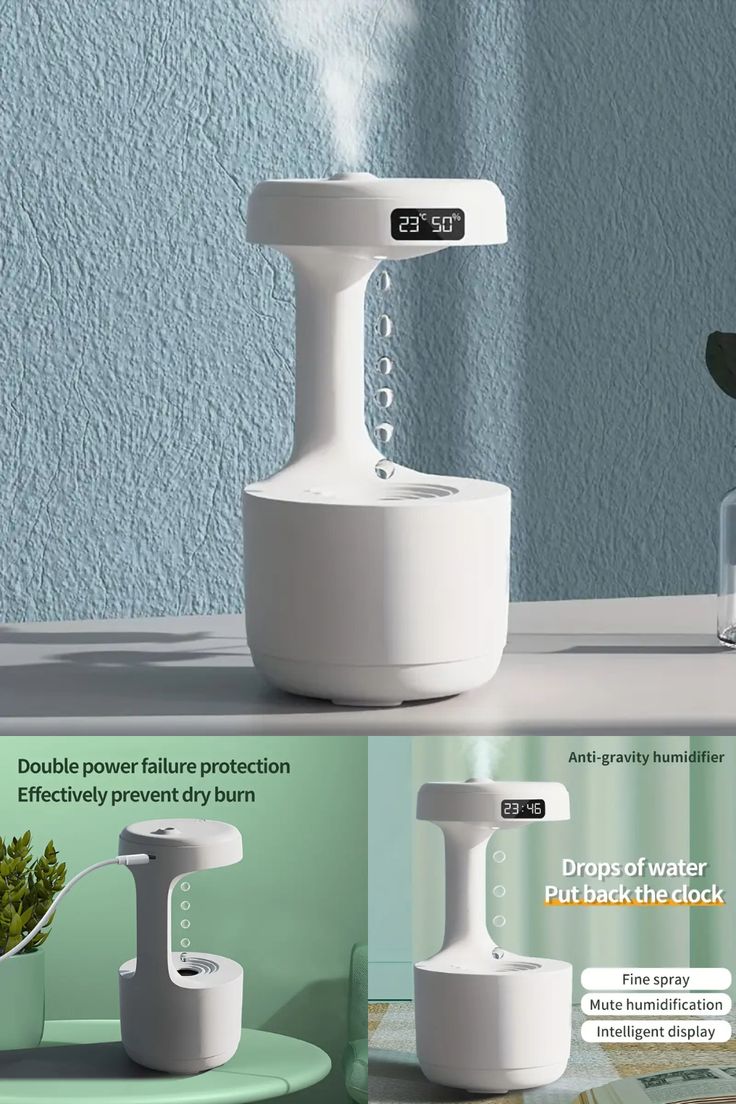 Anti-Gravity Aroma Diffuser & Humidifier - 800ml Water Tank, USB Powered, Creates a Calming Atmosphere for Home & Office