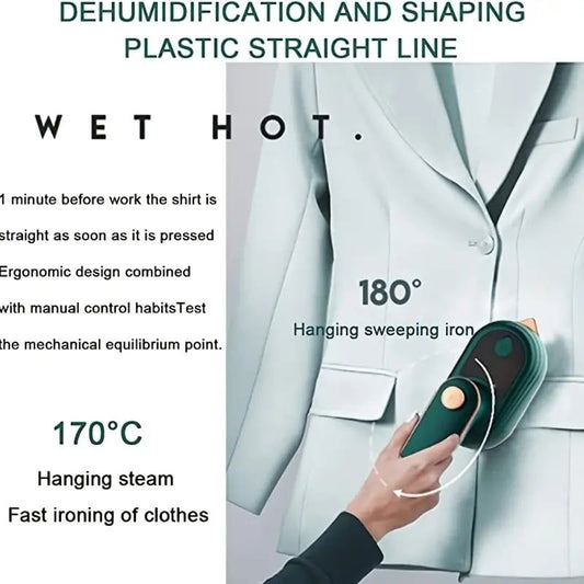 Mini Portable Steam Iron for Clothes | Compact Travel Ironing Device | Quick Use Dry & Steam Function | Lightweight Clothes Refreshing Tool for Home, Office & Travel