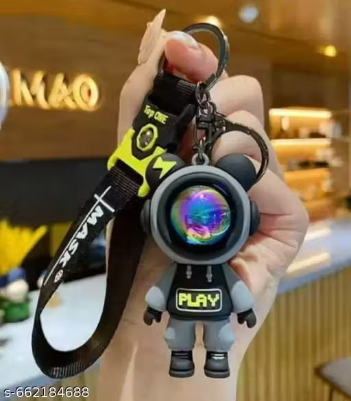 Cute Cartoon 3D Silicone High -Quality PVC Material Keychain, Suitable for Boys and Girls - Pack of 1.