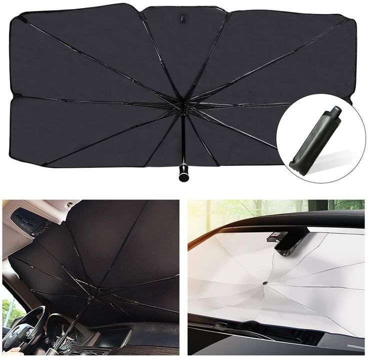 Windshield Car Sunshade (Heat, UV Protection & UV Block Umbrella)(for SUV & Sedan Only)